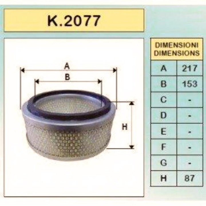 FILTRE A AIR C22115  