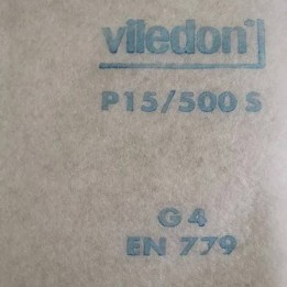 FILTRE VILEDON P15/500S -G4 EN779